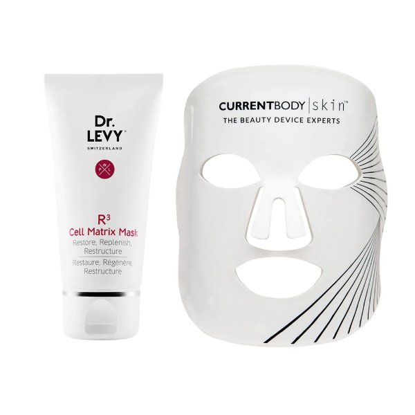 CurrentBody Skin LED Mask + Dr. Levy R3 Cell Matrix Mask 50ml