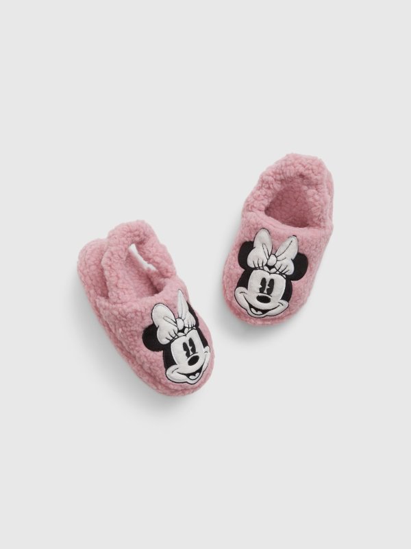 Disney Minnie Mouse 婴儿、小童绒拖鞋