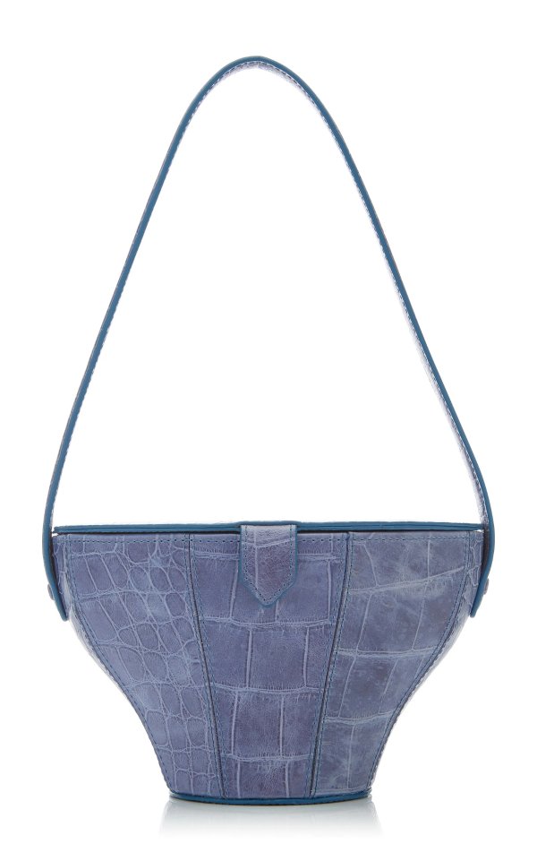 Alice Croc-Effect Leather Bag