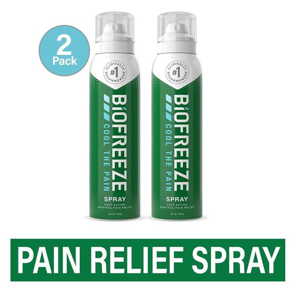 Pain Relief 360 Spray for Arthritis, Cold Topical Analgesic, Fast Acting Cooling Pain Reliever for Muscle, Joint, and Back Pain, Colorless Formula, Pack of 2, 4 oz. Bottles, 10.5% Menthol
