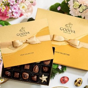 Godiva 巧克力复活节促销，18颗装礼盒$24