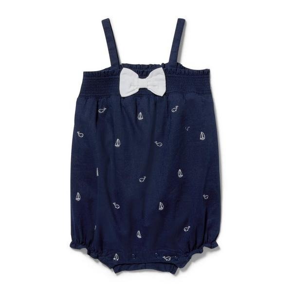 Baby Sailboat & Whale Romper