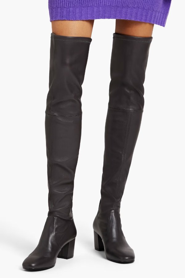 Genna 60 leather thigh boots