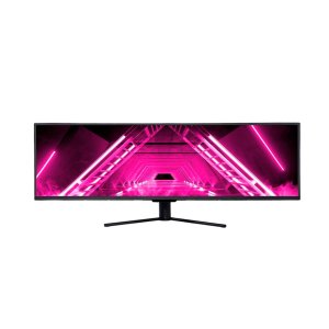 Dark Matter by Monoprice 49in Curved Gaming Monitor - 32:9, 1800R, 5120x1440p, DQHD, 120Hz, AMD FreeSync, Quantum Dot