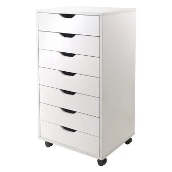 Halifax 7 Drawer Closet Cabinet - White