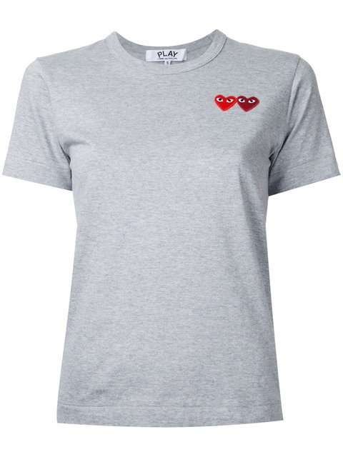 double heart logo T-shirt