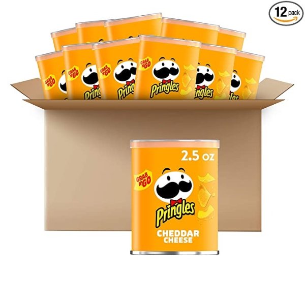 Potato Crisps Chips, Cheddar Cheese 2.5oz (12 Count)