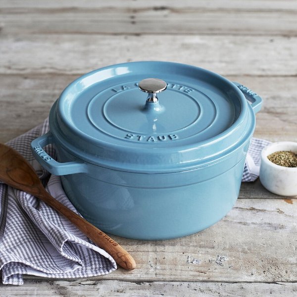 Staub Cast Iron Dutch Oven 5-qt Tall Cocotte, Made in France, Serves 5-6