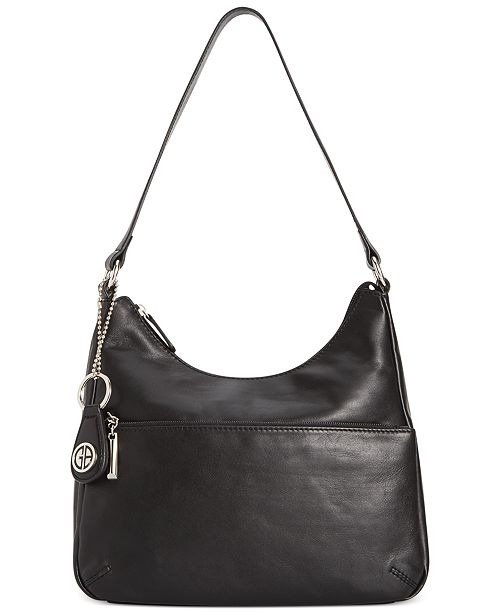 Nappa Leather Hobo Bag, Created for Macy's
