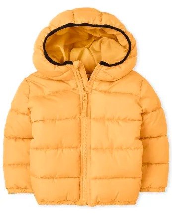 Toddler Boys Long Sleeve Puffer Jacket | The Children's Place - TUSCAN SUN