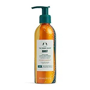 Boost Uplifting Hair & Body Wash with Mandarin Essential Oil & Bergamot Essential Oil – Energizing – Vegan – 6.7oz