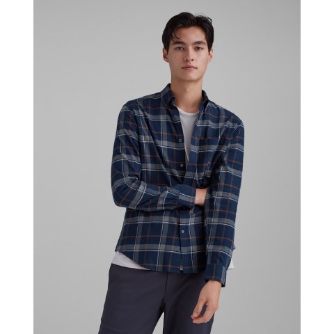 Club MonacoOpen Plaid Flannel Shirt