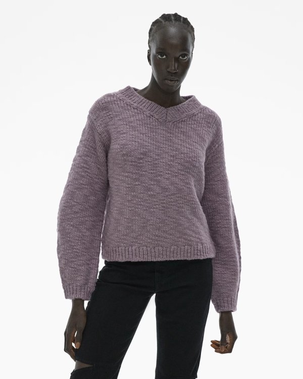 Oversized V-Neck Sweater | WWW.HELMUTLANG.COM |