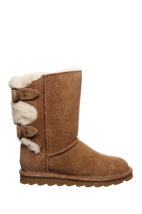 Eloise Faux Fur Buckled Strap Boot