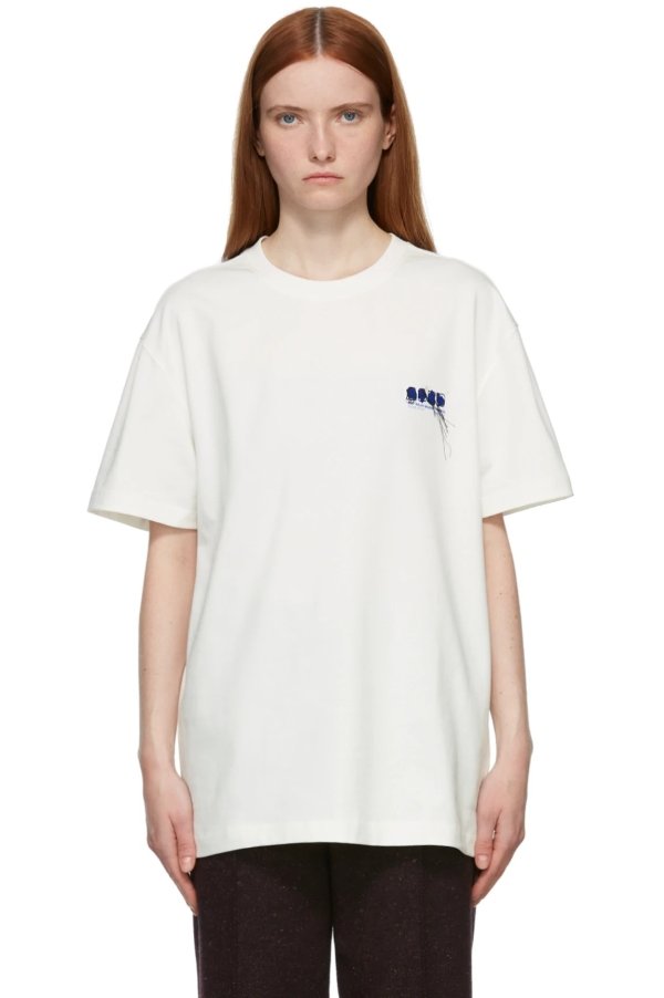 White Stitch Logo T-Shirt
