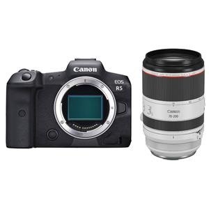 EOS R5 Mirrorless Digital Camera Body with RF 70-200mm f/2.8 L IS USM Lens