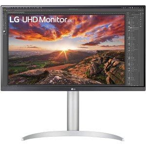LG 27" 27UP850-W 显示器, 4K 95% P3 色域，96W PD 快充