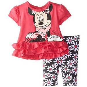 Disney Baby-Girls Minnie Mouse Red Girl Legging Set