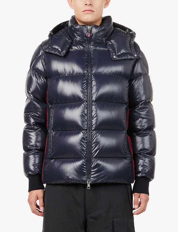 Lunetiere high-neck relaxed-fit shell-down jacket