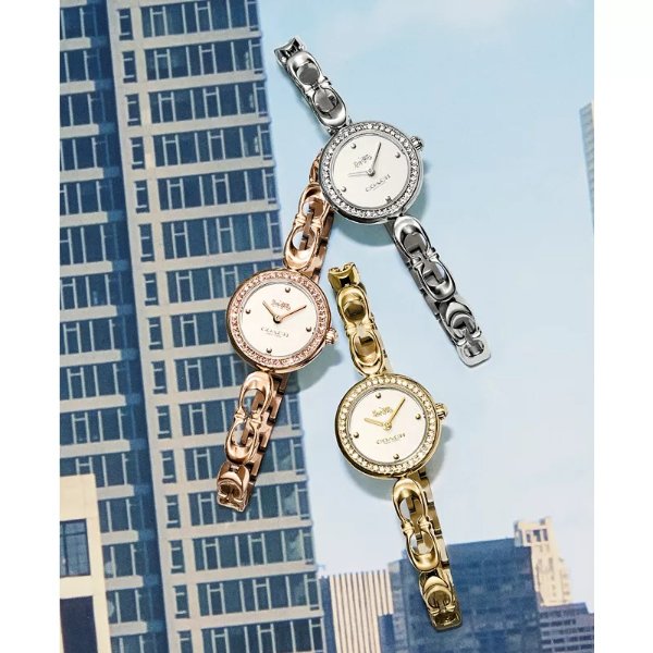 Women's Gracie Quartz Rose Gold-Tone Stainless Steel Bangle Watch 23mm