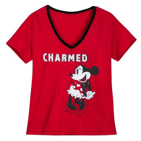 Minnie Mouse ''Charmed'' V-Neck T-Shirt for Women | shopDisney