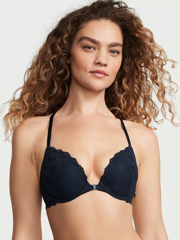 Sexy Tee Push-Up Front-Close Lace Bra