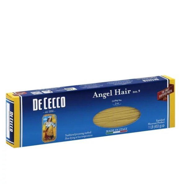 DE CECCO, PASTA ANGEL HAIR, 16 OZ, , (Pack of 20)