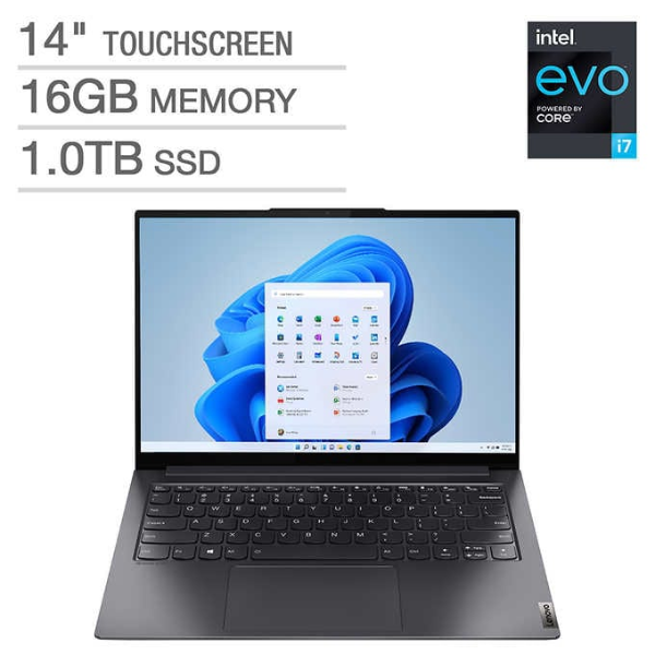 IdeaPad Slim 7i Pro 14" Touchscreen Intel Evo Platform Laptop - 11th Gen Intel Core i7-11370H - 2880 x 1800 - Windows 11