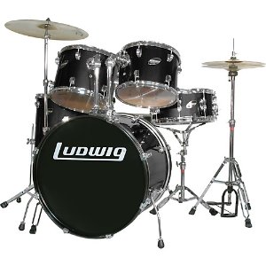 Ludwig Accent Series Complete Drum Set  Black