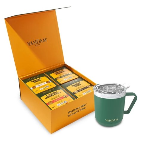 15 Day Turmeric Wellness Starter Kit - 4 Teas + 1 Brew Ware
