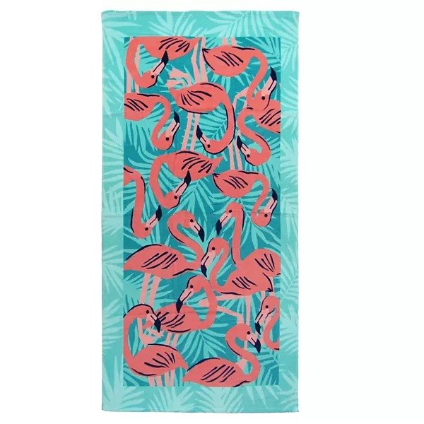 ® Flamingo Printed Oversized XL Beach Towel