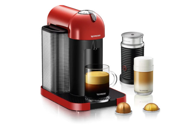 Vertuo Red Bundle | Vertuo Coffee Maker & Milk Steamer | Nespresso USA