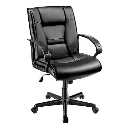 ® Ruzzi Managerial Mid-Back Chair, Black Item # 161444