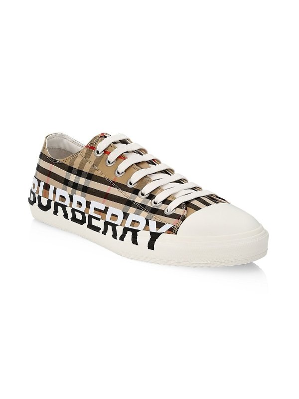 Larkhall Vintage Check Canvas Sneakers
