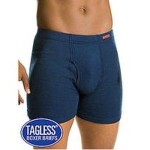 5-Pack Hanes Men's Tagless Boxer Briefs with ComfortSoft Waistband