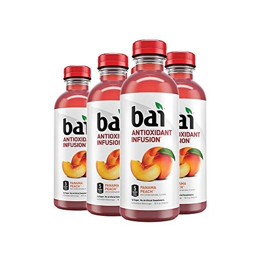  Bai 桃子口味果汁调味水 18oz 6瓶