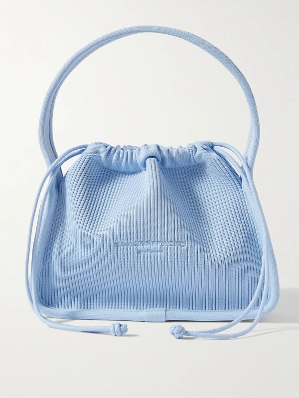 Ryan small appliqued ribbed-knit tote