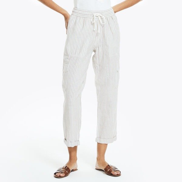 STRIPED PULL-ON PANT