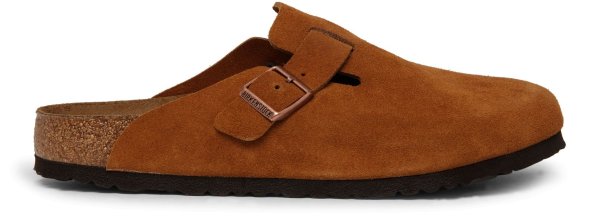 Boston suede leather clogs