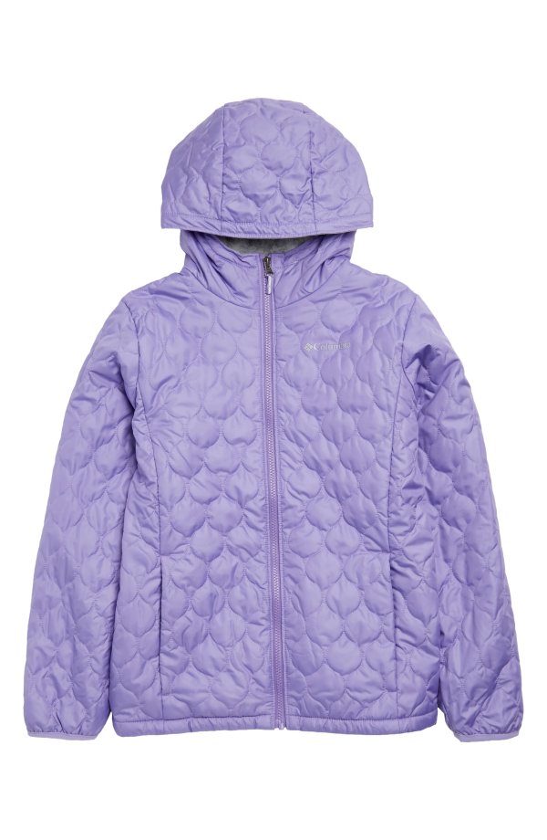 Kids' Bella Water Resistant Hooded Faux Fur Lined Quilted Jacket
