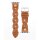 Braided Leather Apple Watch Band in Luggage, 38-40mm