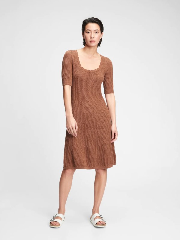 Fit & Flare Sweater Dress