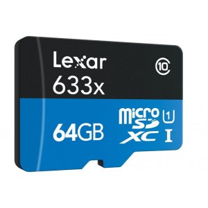 Lexar 64GB High-Performance 633x C10 U1 microSDXC存储卡