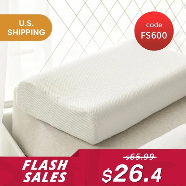 【Flash Sale】93% Thailand Natural Latex Regular Pillow (Use Code: FS600 for $26.4)