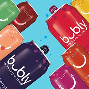 bubly Sparkling Water, Berry Bliss Sampler, 12 fl oz. Cans, (Pack of 18)