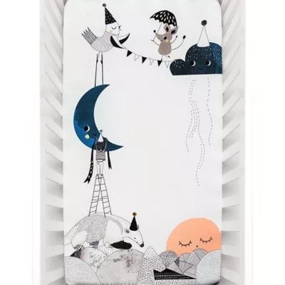 Moon's Birthday Fitted Crib Sheet | buybuy BABY