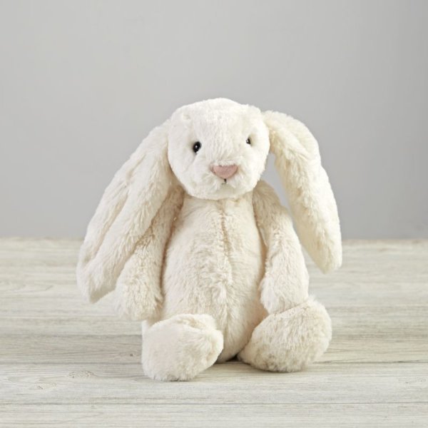 Jellycat White Bunny Stuffed Animal + Reviews | Crate & Kids