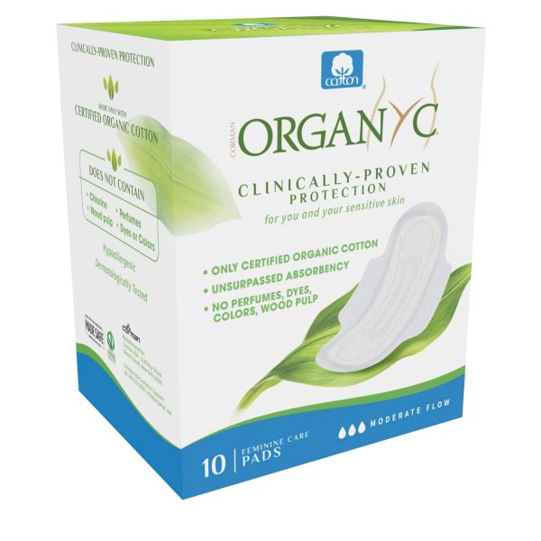 Organyc 100% Certified Organic Cotton Feminine Pads