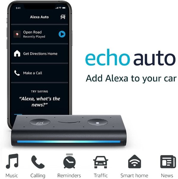 Echo Auto Hands-free Alexa in Your Car with Your Phone