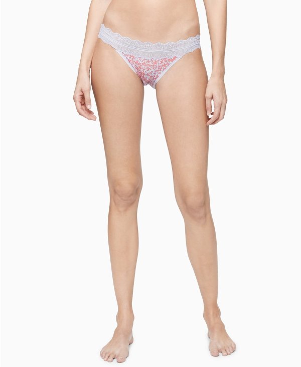 Women's Lace Trim Bikini Underwear QD3780